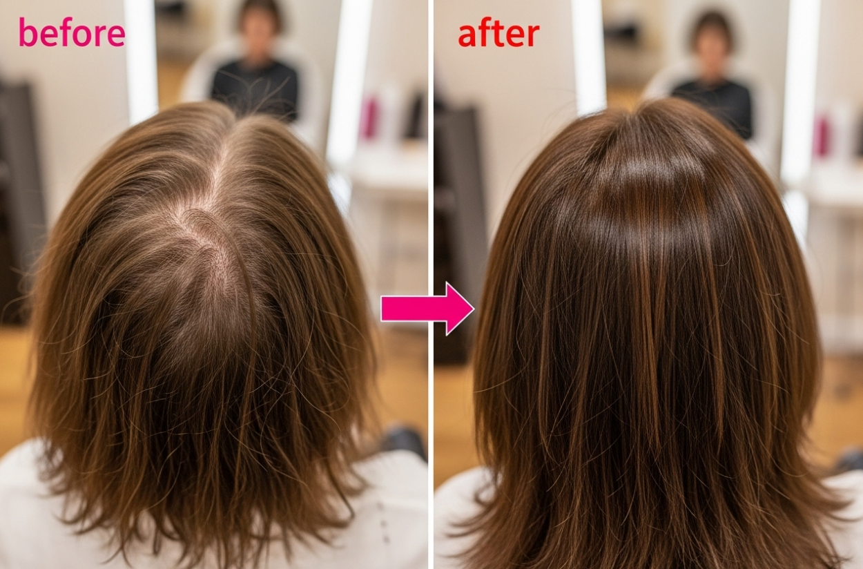 レディース増毛写真